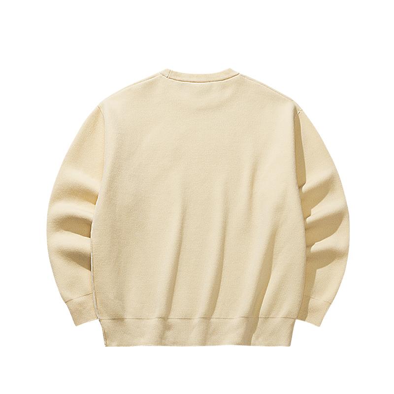 Anta Fan Zhendong Series Round Neck Pullover Casual Letter Long Sleeve Knit Sweater Unisex sweater 172628703R-4