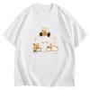 Lustiges Hamster Mein Lebensablauf T-Shirt Workout Essen Schlafen Arbeiten Grafik-T-Shirt Sommer Kurzarm Lässig Humor Streetwear Oberteile