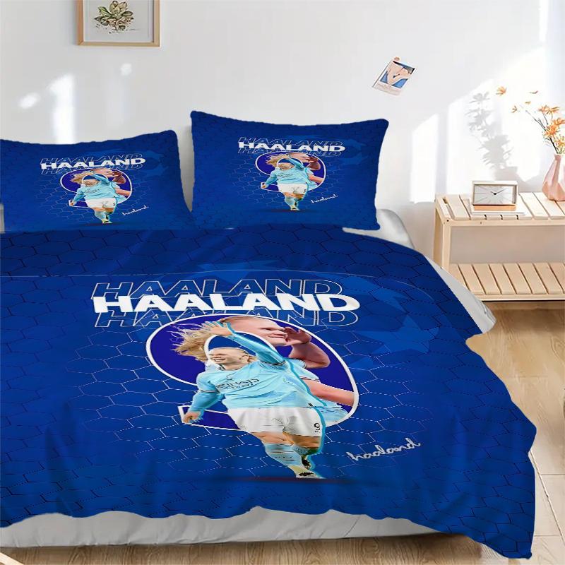 3Pcs Haaland'S Goal Celebration Bedding Sets For All Sizes New 3D Printed Bed Cover Comforter Duvet Cover Pillowcase Bedroom Decoration