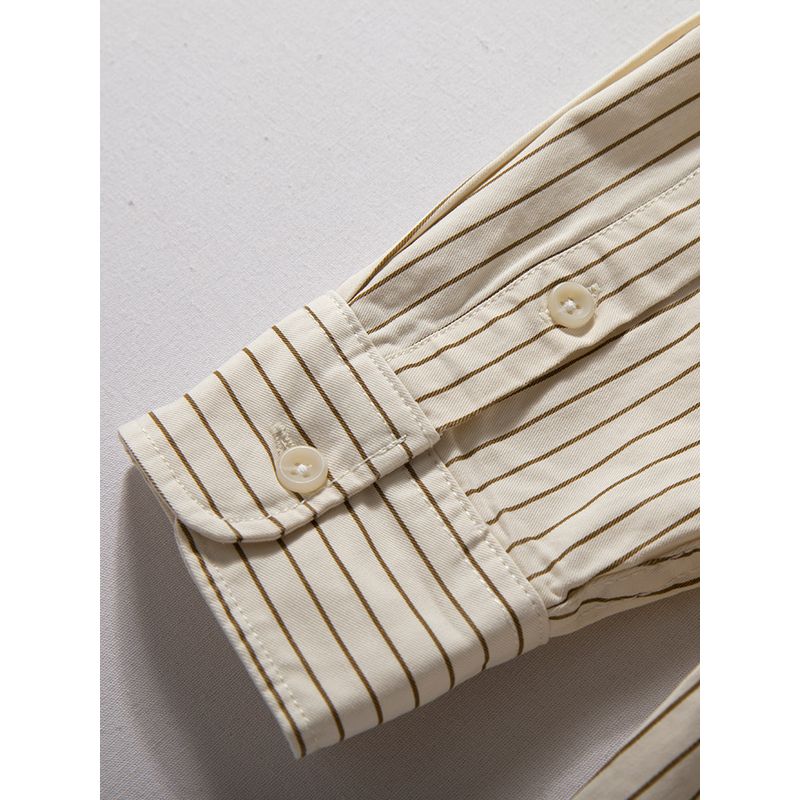 Stripes Shirt Men's Long Sleeves 2024 Autumn New Arrival Loose Casual Top Fashion Brand Trend Work Clothes Shirt Thin Coat