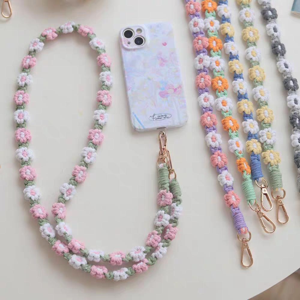 

Шнурок плетеный цветок ромашка подвесная цепь анти-потеряшка сумка плетеный шнур цветок плетеная цепь покупки style8