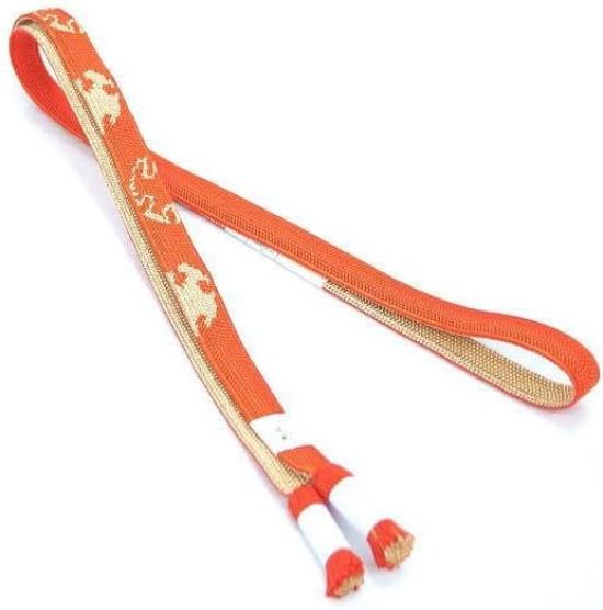 [Kyoto Usagido] Obi-jime (kimono sash cord), Made in Japan, for Furisode (long-sleeved kimono), Coming-of-Age Ceremony, oj-051, Hira Suiran Kobo,