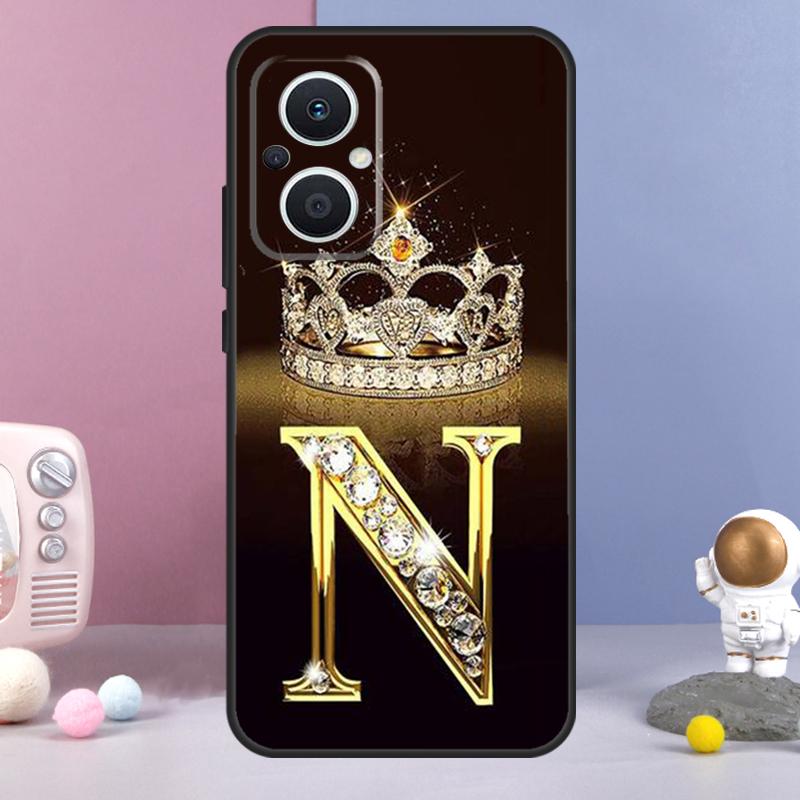 

Чехол-монограмма с золотым мрамором для OPPO Reno 14 F 11F 12F 13F 10 11 12 13 Pro 7 8 Lite OPPO Find X8 X6 X5 X9 Pro OPPO Reno14