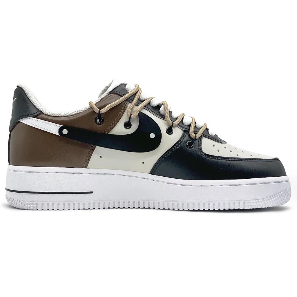 Nike Air Force 1 Skateboard Shoes Unisex Low top Black, Brown, Beige CW2288-111(Team131-)