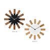 Interform Wall Clock CL-2949BK, Vierko Black, Nordic Wood, W25 x H25 x D2.5cm, Sweep Movement
