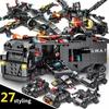 27IN1 SWAT Mecha Building Blocks Robot Police Car Building Blocks Plane Building Blocks Children Toy Christmas Holiday Gift