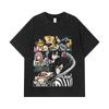 275 GSM Washed T-shirts 100% Cotton Demon Slayer V17 Obanai Print Unisex Heavy Cotton T Shirt