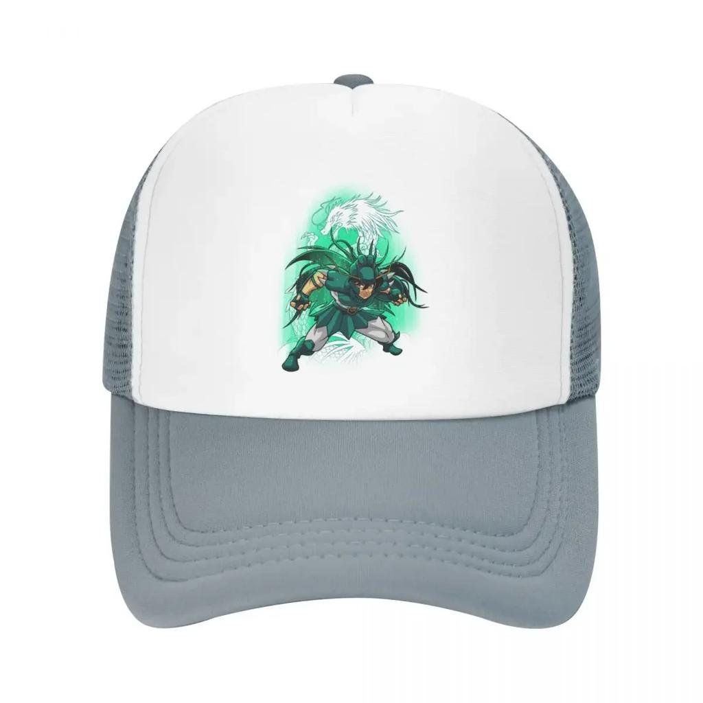 Custom Shiryu Of Dragon Trucker Hat Adult Saint Seiya Knights Of The Zodiac Adjustable Baseball Cap Women Unisex Hip Hop Dad Hat