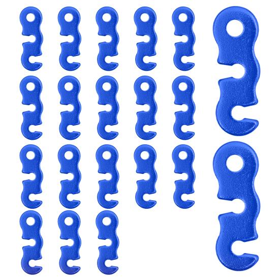 

20/48/80/100 шт. Регулятор шнура оттяжки из алюминиевого сплава Натяжитель для палатки Сверхпрочный для кемпинга на открытом воздухе, пеших походов, альпинизма, Пряжка для ветровой веревки палатки 20PCS синий
