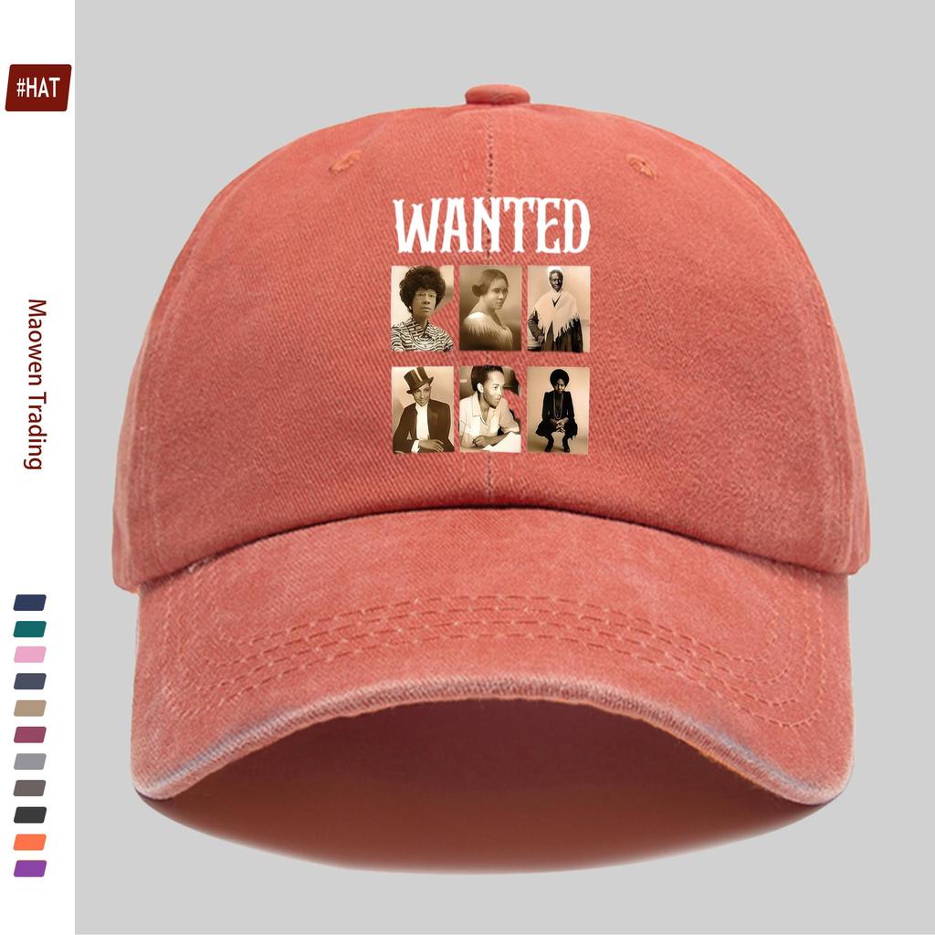 pc Empowering Women Historical Portrait And Letter Print Baseball Cap Suitable Spring And Summer Sun Hat Conveying Inspiring Hi
