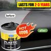 400g Auto Kunststoff Gummi Reparaturcreme Innenraum Restaurations Politur Wachs Anti-Rissbildung Anti-Aging Reifenglanz Leder Sitzpflege für Außen Innenraumverkleidung