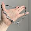 Cute Metal Cartoon Cat Star Heart Pendant Choker Necklace For Girl Charms Aesthetic Unique Design Gothic Y2K Jewelry Accessories