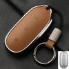 For Lixiang L9 L7 L8 L6 Key Fob Cover Leather Car Case Aluminum Buckle Alloy Keychain Accessories G4B7  Li Auto Inc