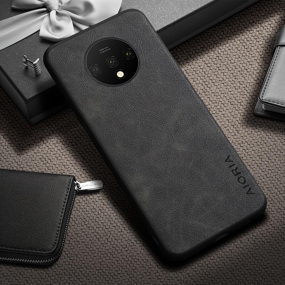 Phone Case - Luxury Retro Faux Leather Phone Case for Oneplus 9 8 7 6 Pro 9R 9RT 9 US 6T 8T 7T Pro Matte Soft Bumper Hard Back Cover Fashion Case