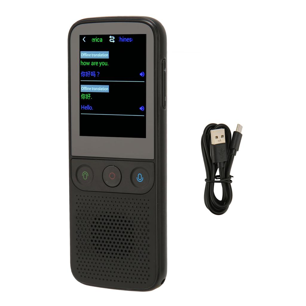 112 Languages Smart Voice Translator 2.4inch   1GB   8GB ROM Portable WiFi Language Translator Device