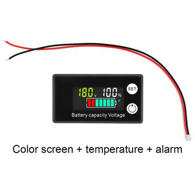 Medidor Digital LCD de 8-100V 6133A Indicador de Capacidad de Batería Batería de Iones de Litio Fosfato de Hierro 12V 24V 36V 48V 60V 72V Voltímetro