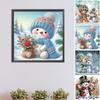 Snowman 5D DIY Diamond Art Painting Kits for Home Wall Decoration Special Shape Partial Drill Dimond Art Paintings 11.81x11.81in