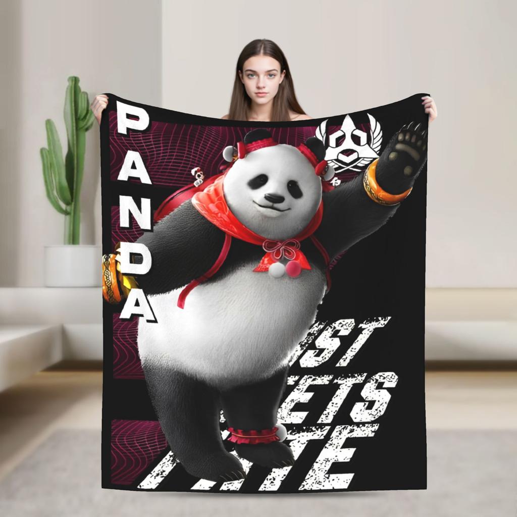 Tekken 8 King Fighting Game Blankets Flannel Ultra-Soft Throw Blankets for Outdoor Travel Bed Rug