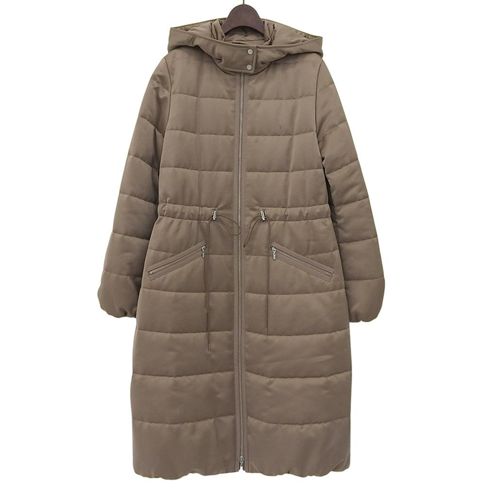 FOXEY NEW YORK Women's padded hooded long coat, gold, size 40, 39827 coat 40 Gold seriesUsed