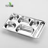 YUTAI 304 Stainless Steel Deep Six-Compartment Meal Tray