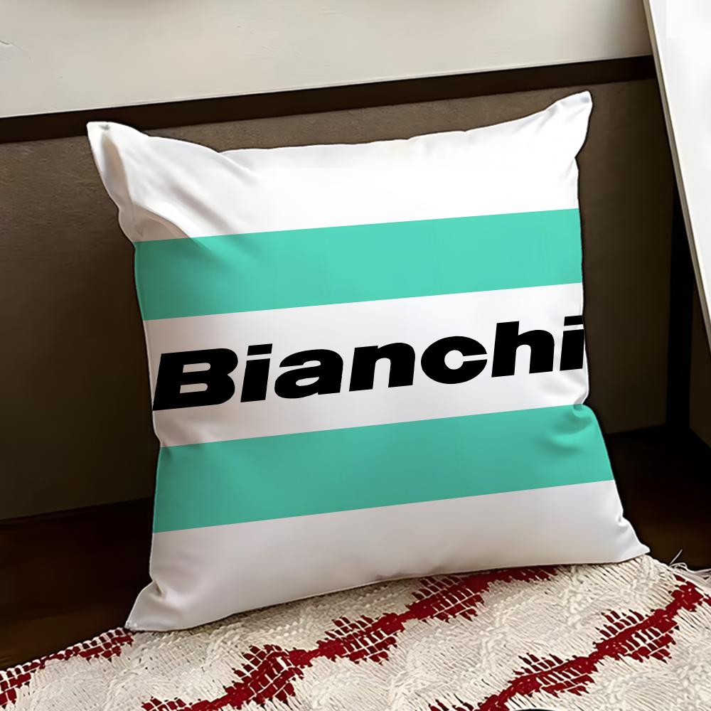 

Luxury BBianchi Logo Cushion Cover Reversible Soft Durable Pillow Cover Home Car MultiScene Use for Daily Comfort 30X30cm