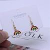 Trendy Rainbow Bridge Cloud Earrings: Cute, Cool Accessory for Hot Girls