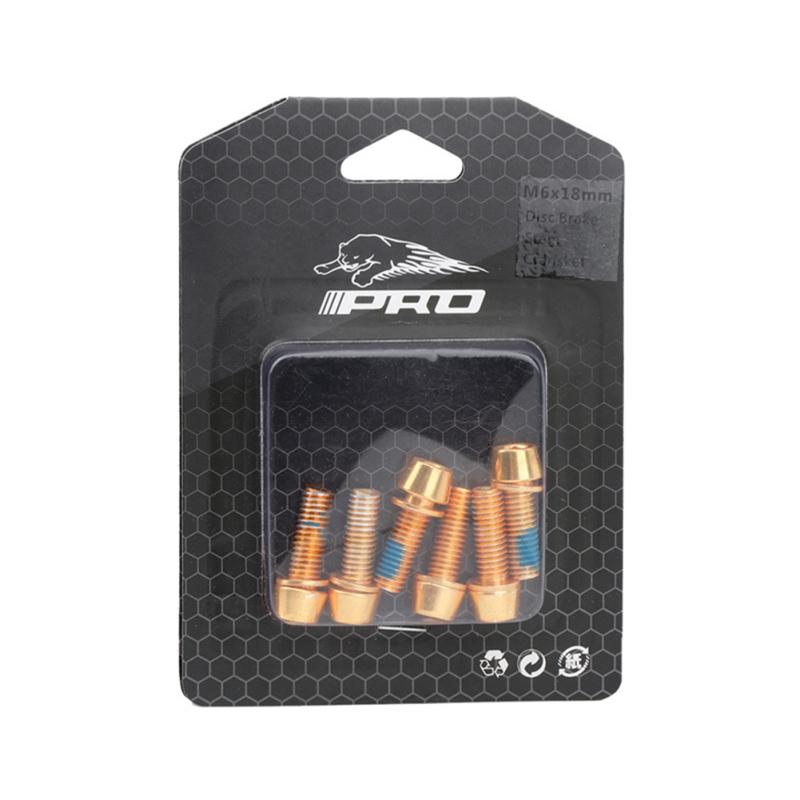 6pcs M6*18mm M6*20mm Bolt for Disc Brake Caliper Clamp MTB Bike Bicycle Screw Crank Lock Bolts For