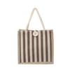 Stylish Vertical Striped Lunch Tote Bag with Handle