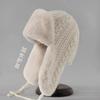 Extreme Warm Ushanka with Long Ear Covers, Super Thick Knit Winter Hat for Women, Windproof Skiing Cycling
