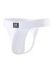 Arjen Kroos Sports Solid Extreme Macho AK4049 White Size S Men's Low-Rise T-Back Pants, Color, Sweat-Wicking, Quick-Drying, Stretchy, Sexy, Training,