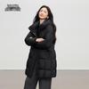 Xue Zhong Fei Women's Mid-Length Hooded Down Jacket