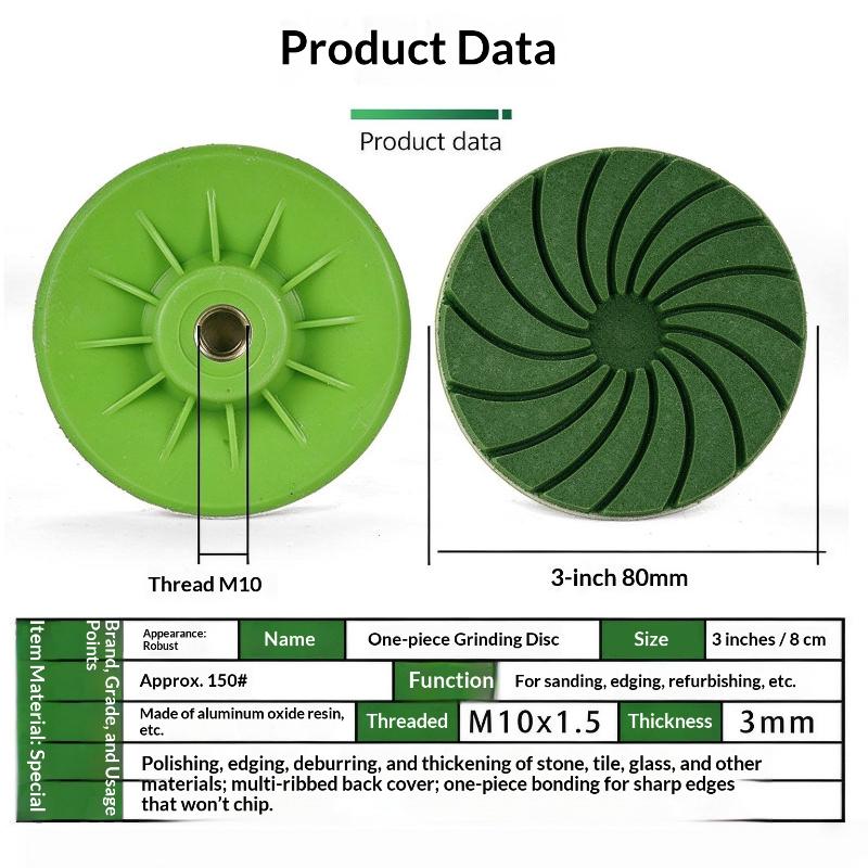 1Pcs Angle Grinders Abrasive Tools Accessories 3 Inches Grinding Disc Edge Polishing Disc For Tiles Stone Metal Glass Polishing