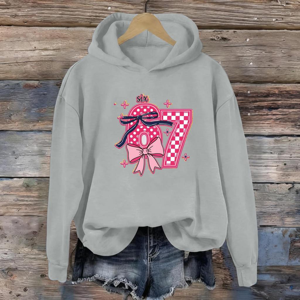 Women's Fashion Daily Versatile Casual Sweatshirts Long Sleeve Hooded Top Sweatshirts