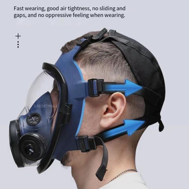 Chemical respirator high quality new gas mask A8 anti-pollution full face mask respirator silicone full face mask filter