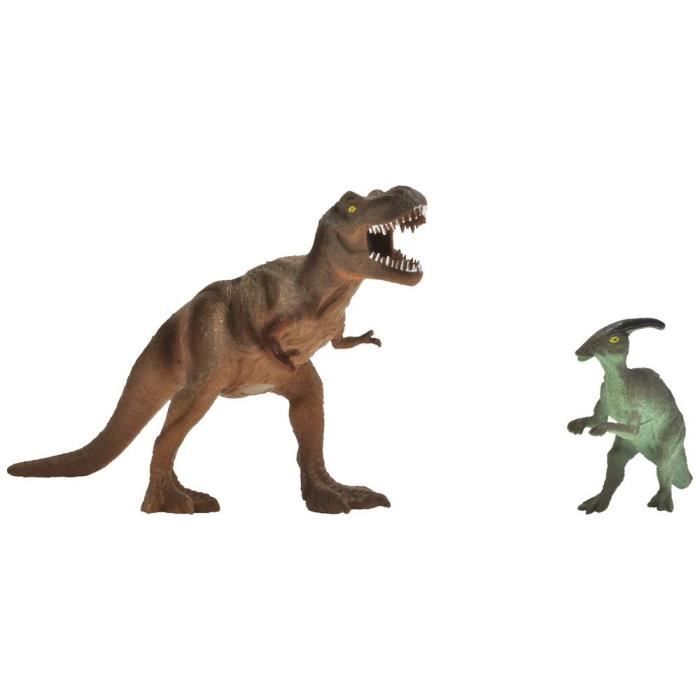 Dickie - Chasseur de dinosaures - Véhicule + Treuil + figurine articulée et 3 dinosaures - Sons et lumières