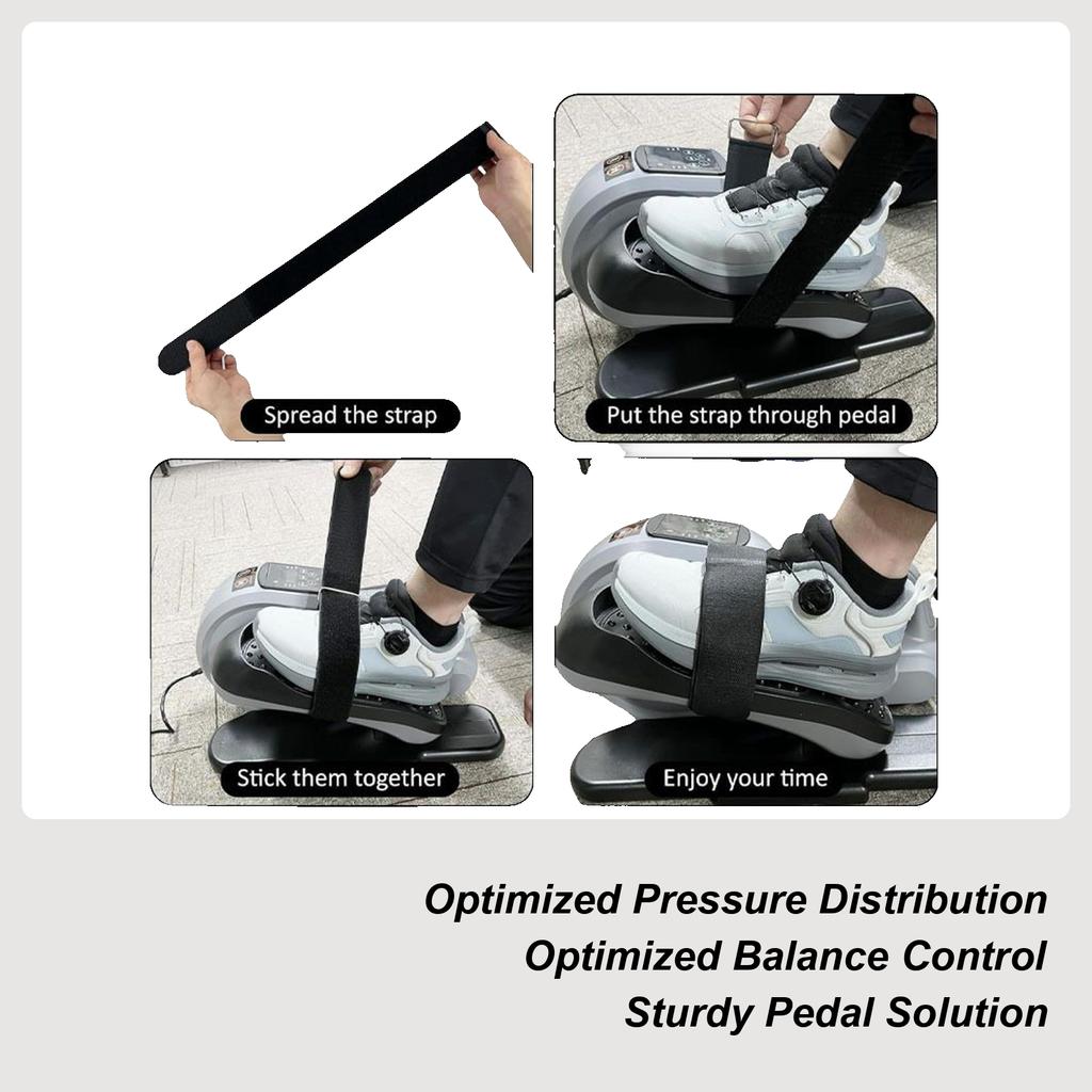Leg Exerciser Traction Straps Ellipse Pedal Straps Elliptical Band Non-Slip Sports Accessories for Fitness Bike Cycling Home