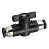 Push In BUC Hand Valve Black BUC Fitting Pneumatic Threaded Joint Pneumatic Valve