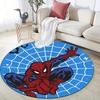 1pc Spider-Man Round Area Rug,Non Slip,Machine Washable Polyester Carpet for Living Room,Bedroom Decor