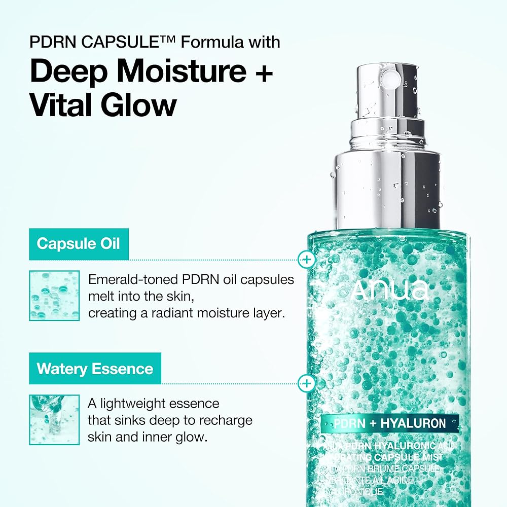 Anua PDRN Hyaluronic Acid Hydrating Mist 100ml Moisturizing Facial Spray for Dry and Combination Skin
