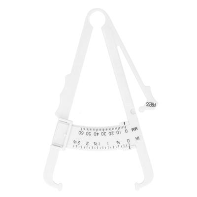 Plastic Body Fat Caliper Handheld Unisex Body Fat Measurement Device Skinfold Caliper