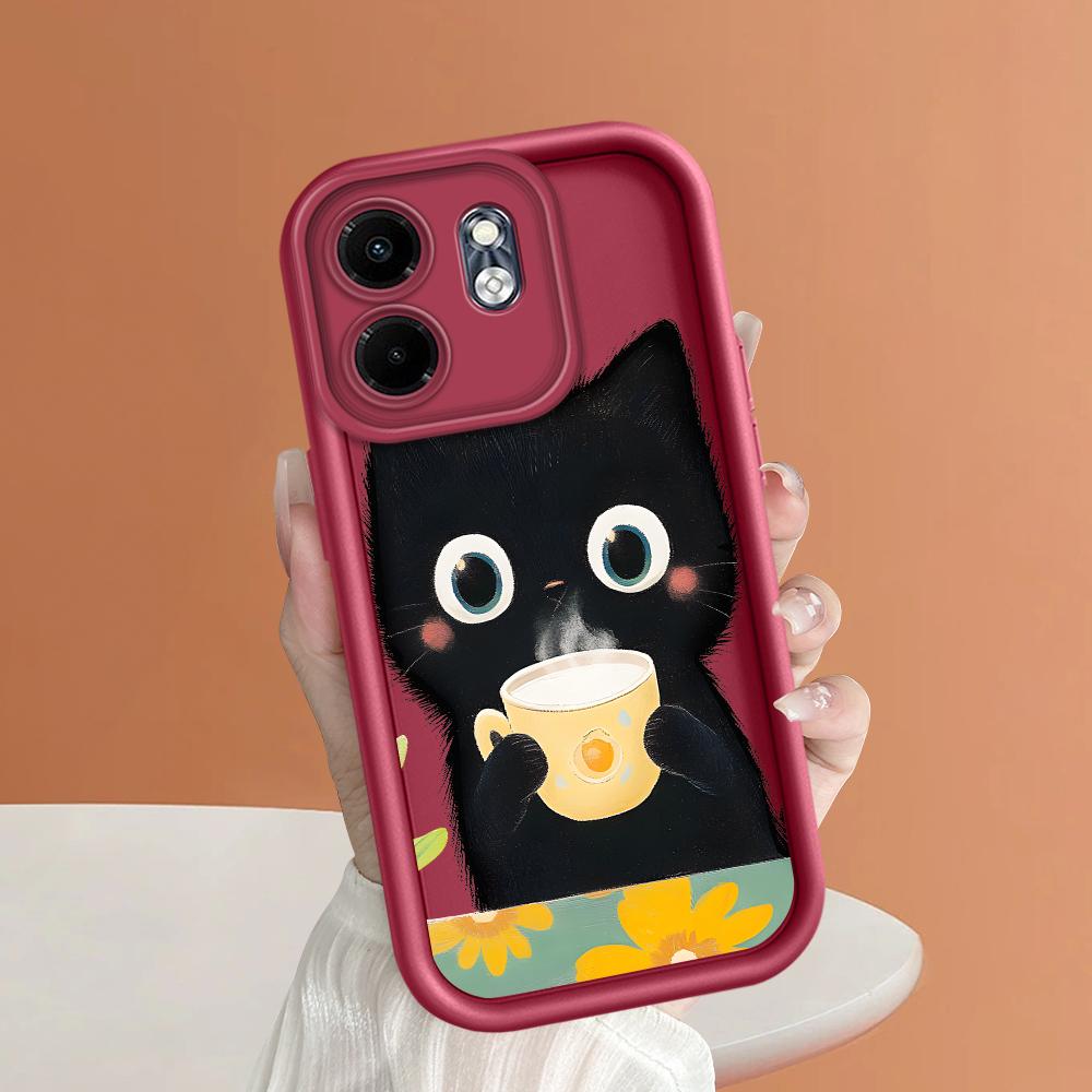 Soft Silicone Phone Casing Full Cover Camera Shockproof Protection Case for Huawei Honor Infinix Tecno iPhone Motorola Google