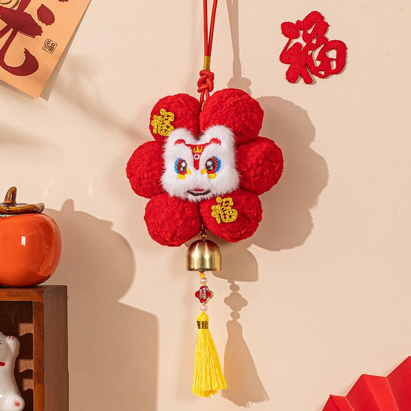 2026 Year Of The Horse  Year Decor Pendant Plush Living Room Joyful Atmosphere Decor Spring Festival Entrance Door Hanging
