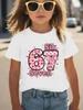 T-shirt Moda Estiva Bambina SIX SEVEN 67 Stampa Cartoni Animati Bambini Attuale Casual Hip Hop Manica Corta T-shirt Top