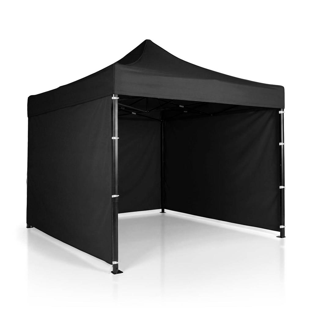 Pawilon Ogrodowy 3 Scianki 3 X 3M Czarny Plonos