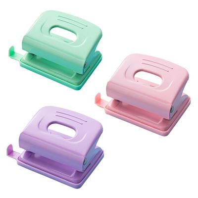 Dual-Hole Puncher Non-slip Handle Portable Hole Punch Tool Effortless Punching 20 Sheets Capacity for DIY Binder Albums