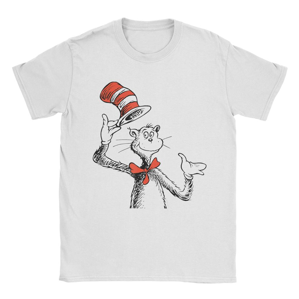 The Hat Ha Unisex T Shirts DrSeuss Amazing Tees Short Sleeve O Neck TShirts Cotton New Arrival Tops