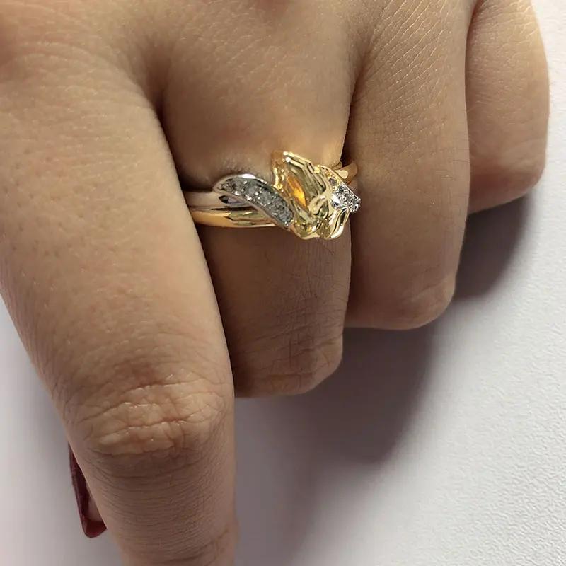 Vintage Silver Color Golden Prayer Rings for Women Unique Religious Hand Zircon Jewelry Gifts