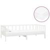 Maison Exclusive - Lit de repos avec matelas 90x200 cm Blanc Bois de pin massif