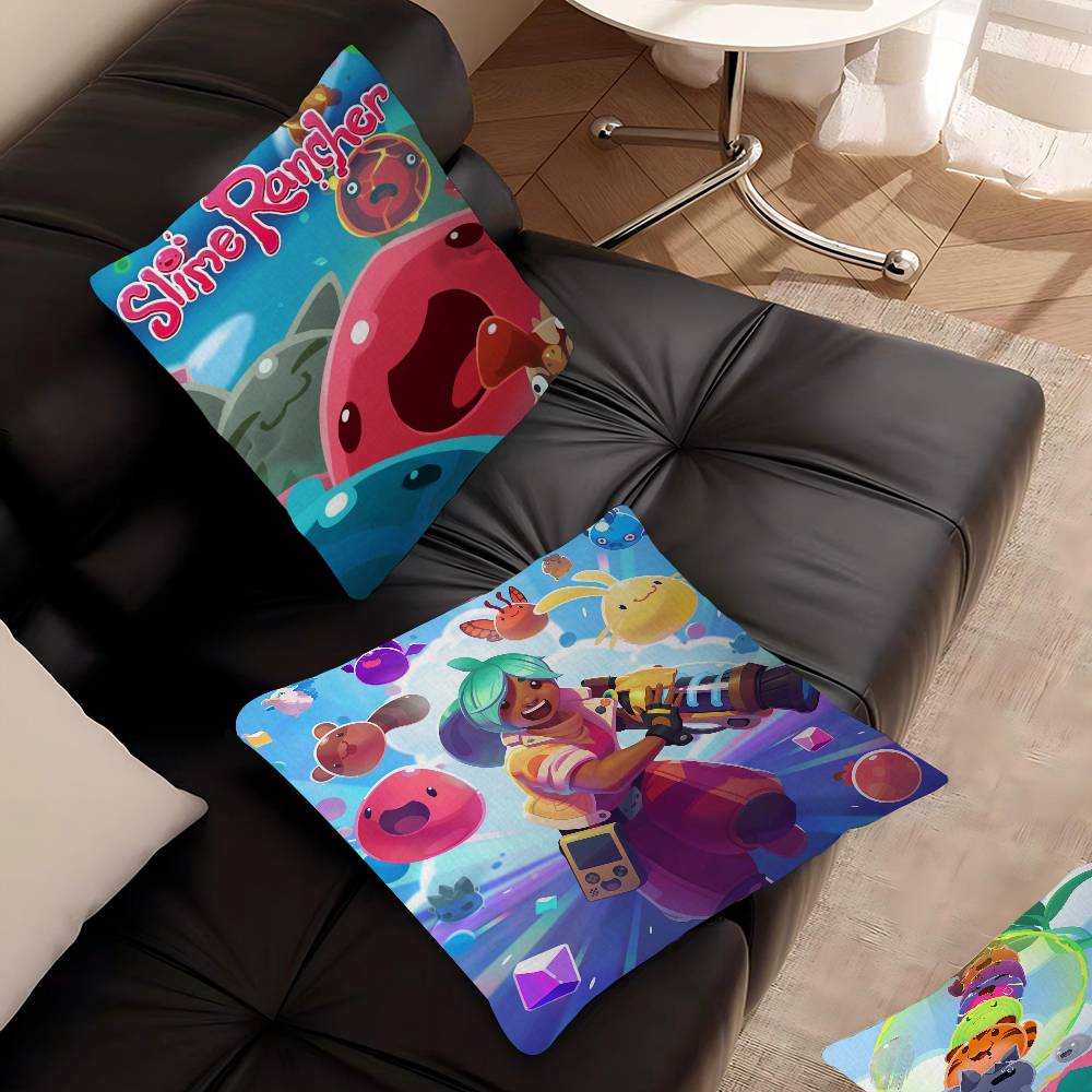 Game S-Slime Rancher Pillow Gift Home Office Decoration Bedroom Sofa Car Cushion Cover Case 45X45