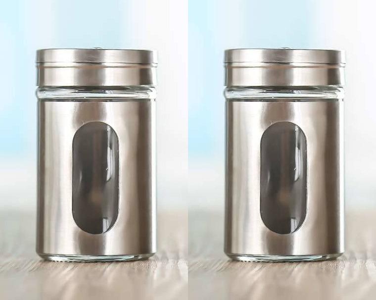 1PC Stainless Steel Seasoning Bottle for Home Outdoor BBQ Pepper Shaker Spice Jar Toothpick Holder Kitchen Tools